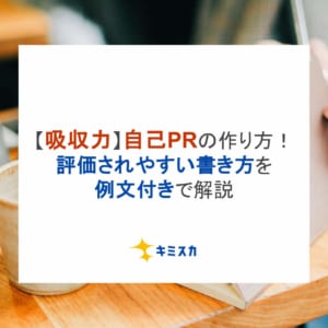 【吸収力】自己PRの作り方！評価されやすい書き方を例文付きで解説